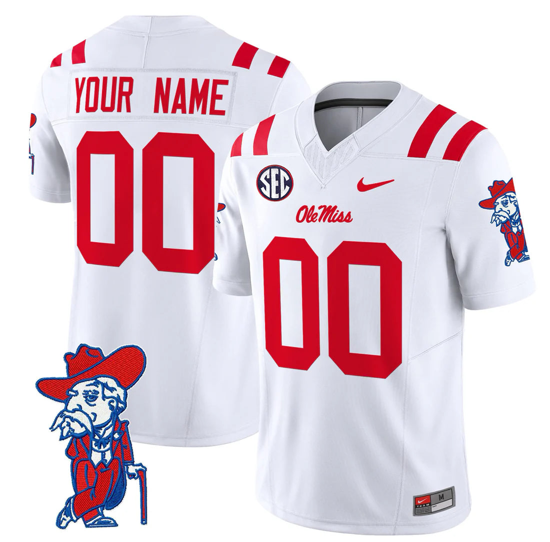 Ole Miss Custom Football Jersey