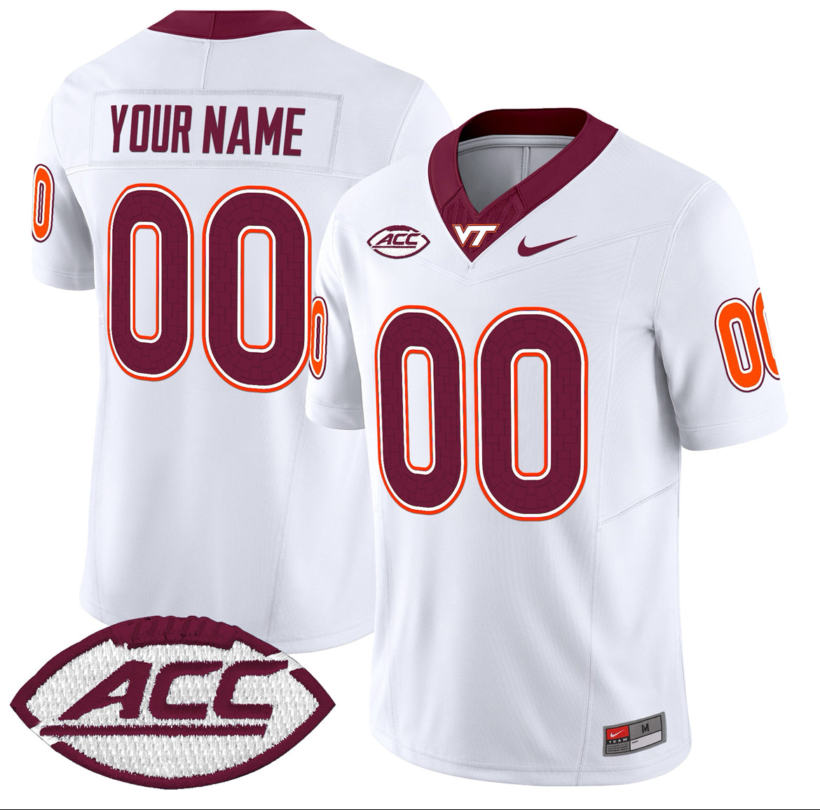 Virginia Tech Custom Football Jersey