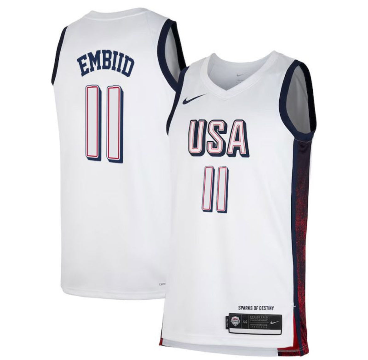 Joel Embiid 2024 USA Jersey