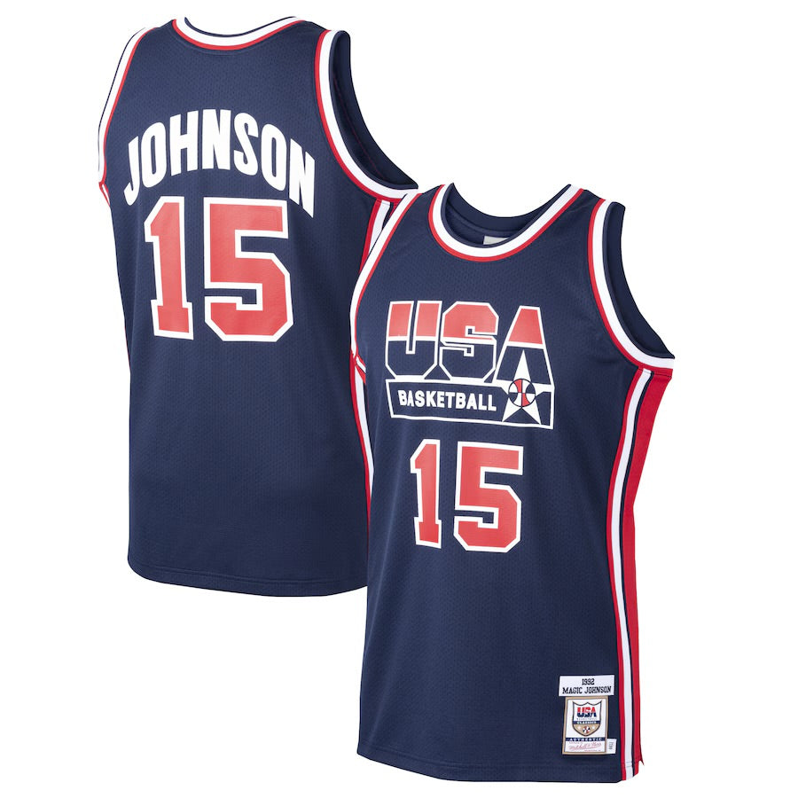 Magic Johnson 1992 USA Jersey