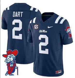 Jaxon Dart 2024 Ole Miss Jersey