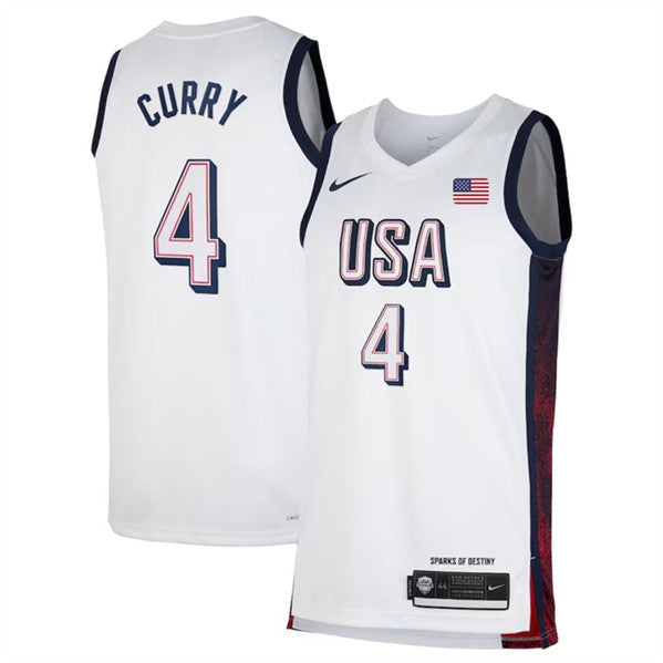 Stephen Curry 2024 USA Jersey